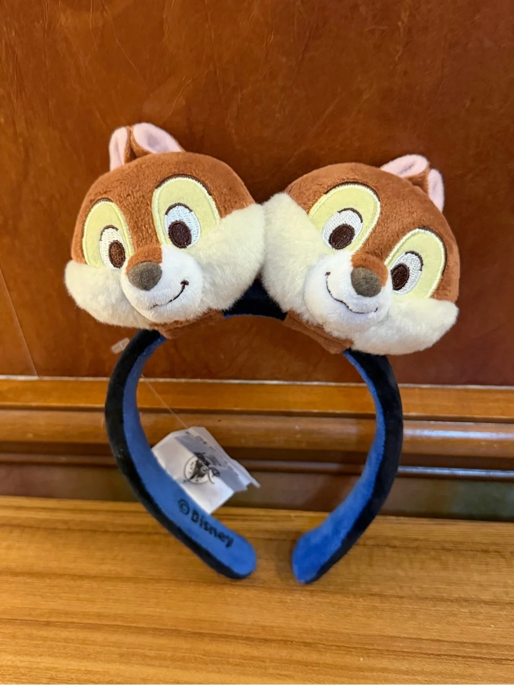 Disney Parks Create Your Own Headband Chip and Dale Plush Character Ears Set NEW